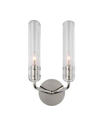 Casoria 14 vägglampa dubbel nickel