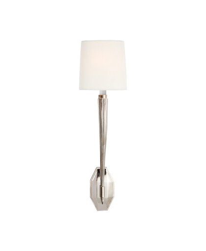 Ruhlmann vägglampa nickel/linne