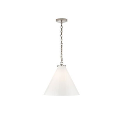 Katie Conical takpendel nickel/vit