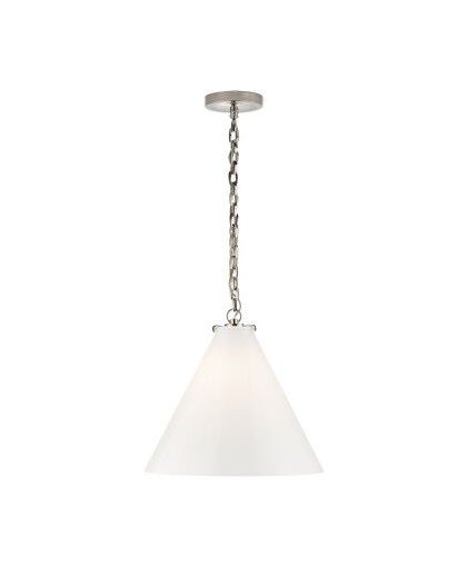 Katie Conical takpendel nickel/vit