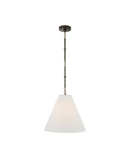 Goodman taklampa brons & mässing/linne S