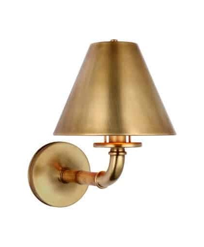 Dalfern vägglampa mässing