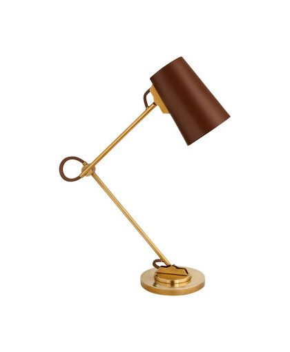 Benton skrivbordslampa justerbar mässing/brun
