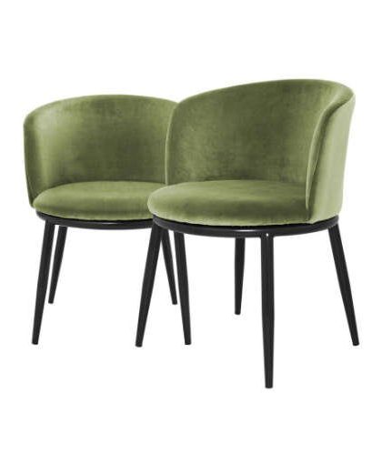 Filmore matstolar cameron light green 2-pack