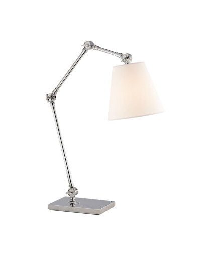 Graves skrivbordslampa nickel/linne