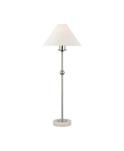 Caspian Accent Lamp nickel/alabaster/linne