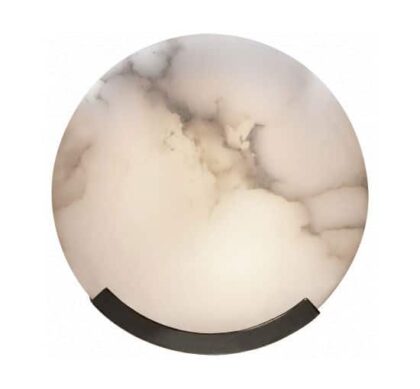 Melange vägglampa brons