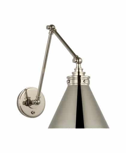 Parkington vägglampa dubbel nickel