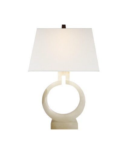 Ring Form bordslampa alabaster S
