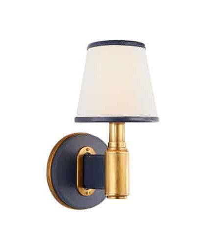 Riley vägglampa mässing/navy