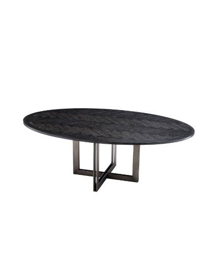 Melchior matbord oval charcoal