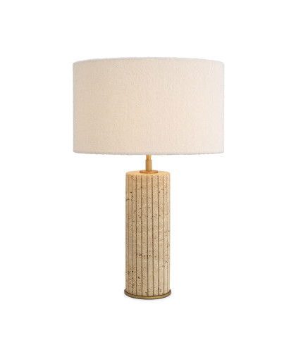 Giova bordslampa travertine