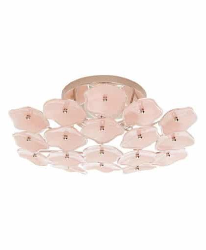 Leighton plafond nickel/rosa