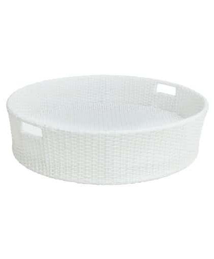 Flytande poolbricka vit rund