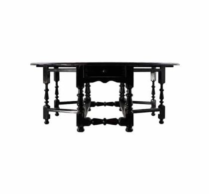 Balmoral matbord estate black