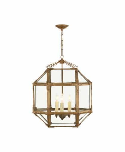 Morris taklampa Gilded Iron/klarglas M