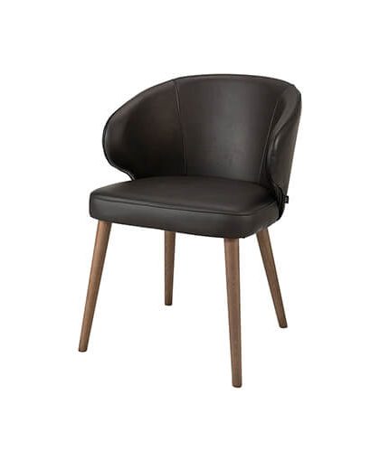 La Nou matstol black taupe