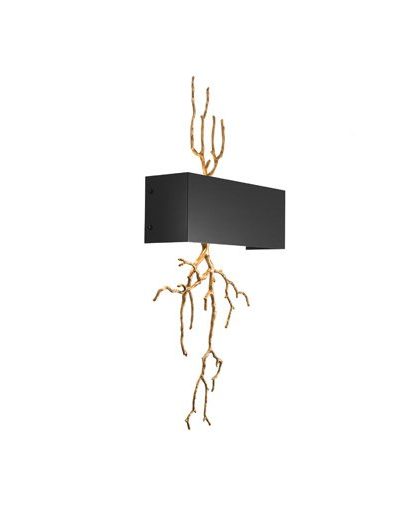Sorento vägglampa mässing