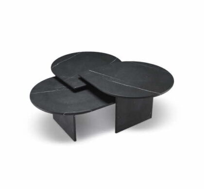 Naples satsbord marmor svart