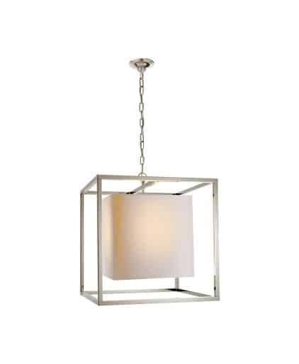 Caged taklampa nickel M