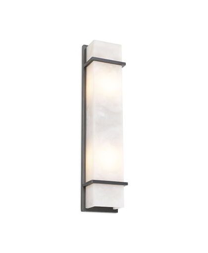 Spike vägglampa brons