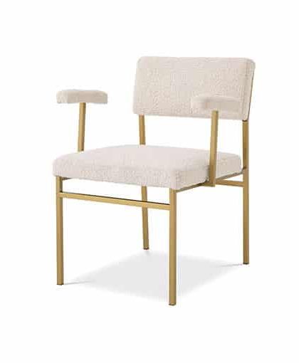 Dunmore stol bouclé cream