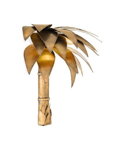 Palm Court vägglampa vintage brass finish