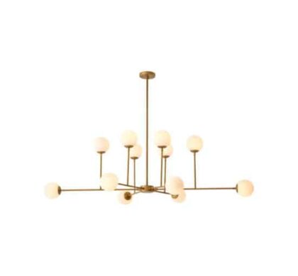 Aram taklampa antik mässing