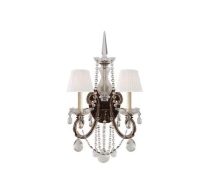 Adrianna vägglampa dubbel Antique Gild