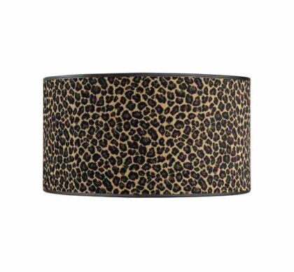 Leopard lampskärm cylinder mönstrad