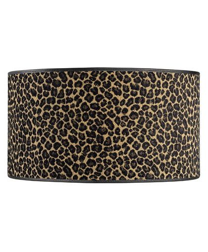 Leopard lampskärm cylinder mönstrad