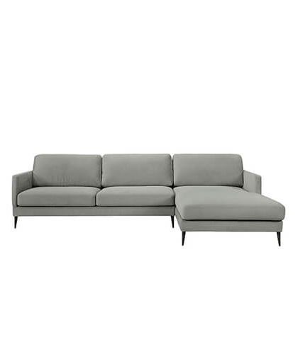 Andorra loungesoffa höger fares grey