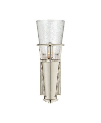 Robinson vägglampa nickel/glas