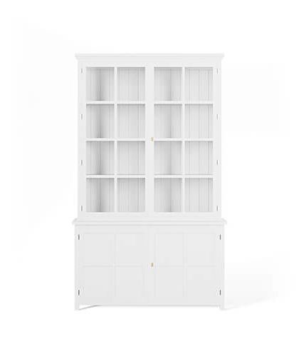 Rhode Island vitrinskåp classic white