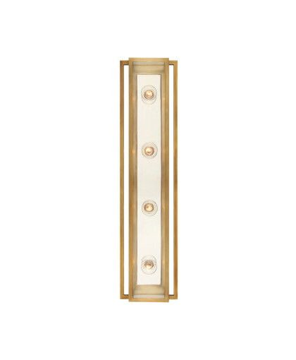 Halle 30 vägglampa antik mässing/nickel