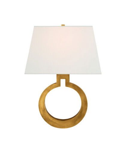 Ring Form vägglampa antik mässing L