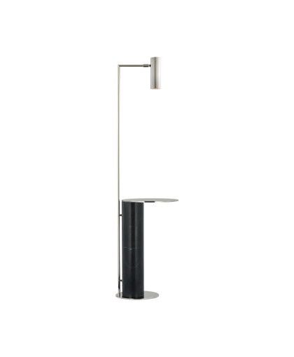 Alma golvlampa m bricka nickel/svart