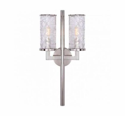 Liaison vägglampa dubbel nickel