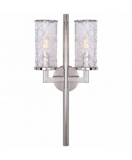 Liaison vägglampa dubbel nickel