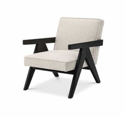 Greta fåtölj bouclé cream