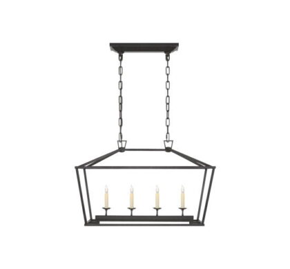 Darlana taklampa linjär svart