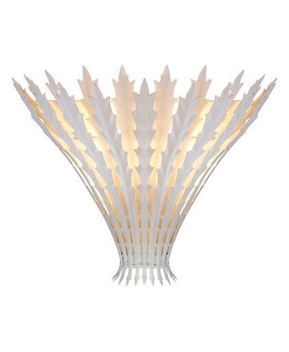 Hampton vägglampa vit