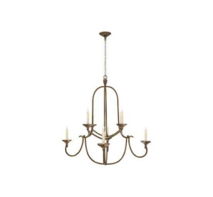 Flemish takkrona rund Gilded Iron