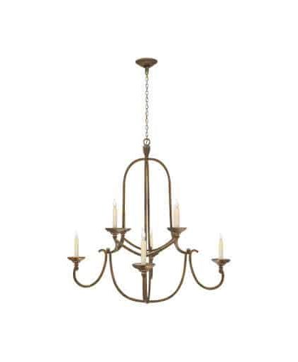 Flemish takkrona rund Gilded Iron