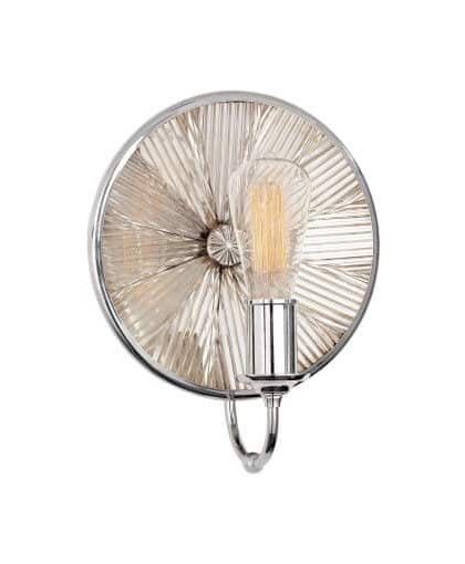 Rivington vägglampa rund nickel