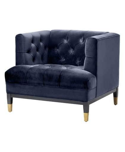 Castelle fåtölj savona midnight blue velvet