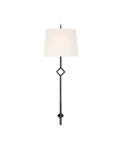 Cranston vägglampa svart/linne L