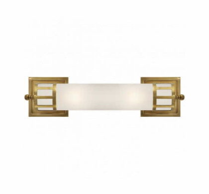 Openwork vägglampa antik mässing