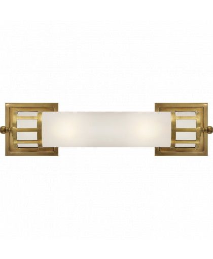 Openwork vägglampa antik mässing