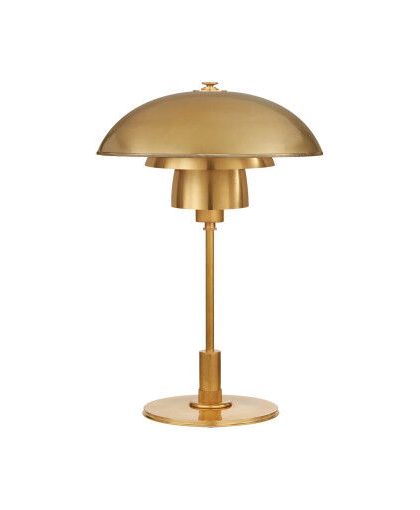 Whitman skrivbordslampa antik mässing